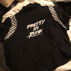 Pretty in Punk checkered loose blouse from Valfre